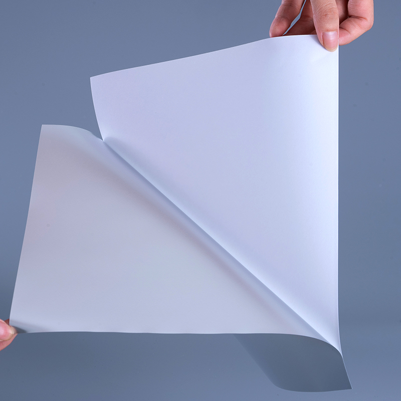 50mic Matt Silver PET materijali za naljepnice Film s akrilnim ljepilom na bazi vode za UV inkjet ispis