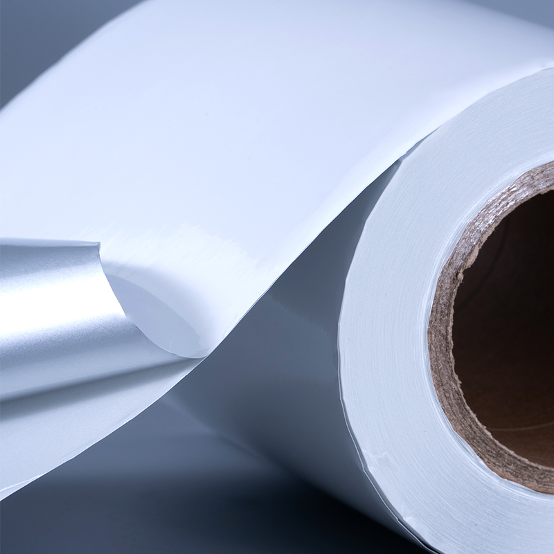 25mic sjajna bijela samoljepljiva poliesterska folija s akrilnim ljepilom na bazi vode za inkjet ispis