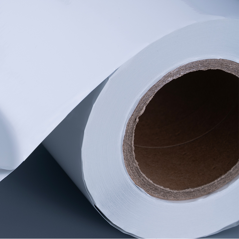 25mic sjajna bijela samoljepljiva poliesterska folija s akrilnim ljepilom na bazi vode za inkjet ispis