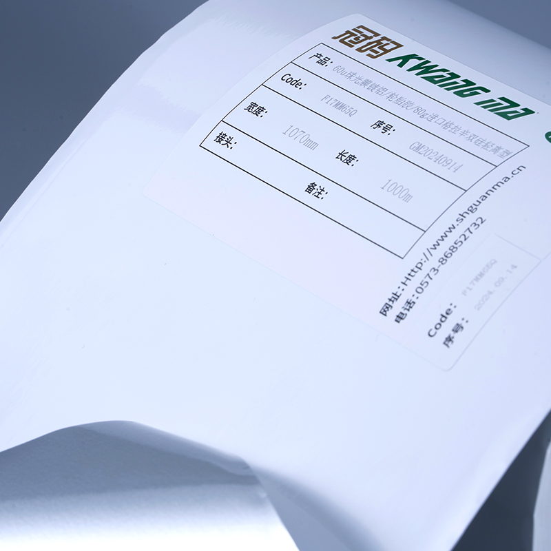 25mic sjajna bijela samoljepljiva poliesterska folija s akrilnim ljepilom na bazi vode za inkjet ispis