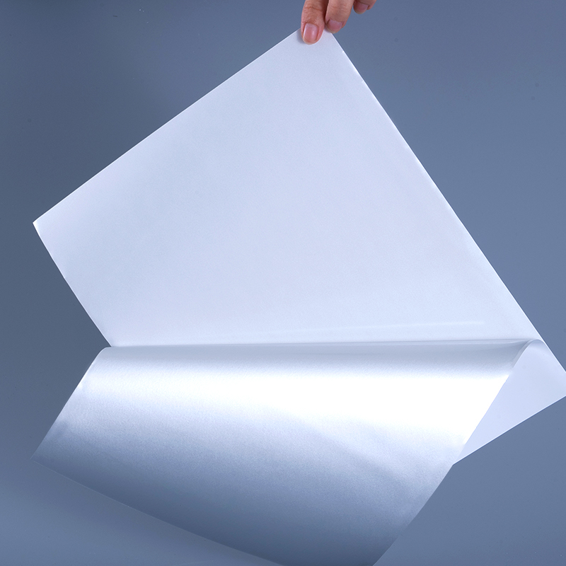 25mic sjajna bijela samoljepljiva poliesterska folija s akrilnim ljepilom na bazi vode za inkjet ispis