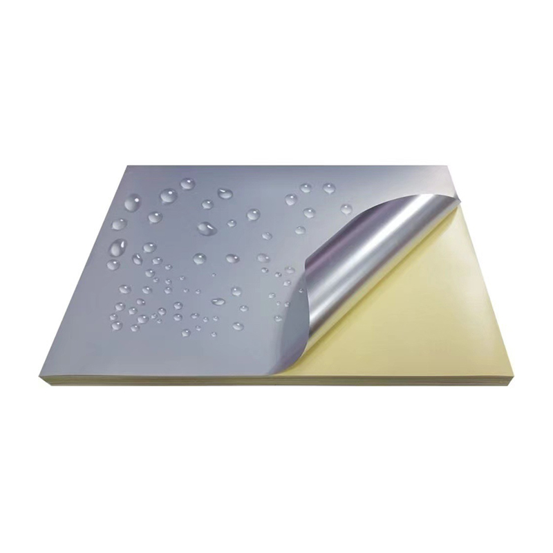 50mic Matt Silver PET materijali za naljepnice s jakim ljepilom na bazi otapala i premazom na bazi ulja