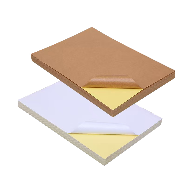 85 gsm samoljepljivi kraft papir s akrilnim ljepilom i žutom podlogom