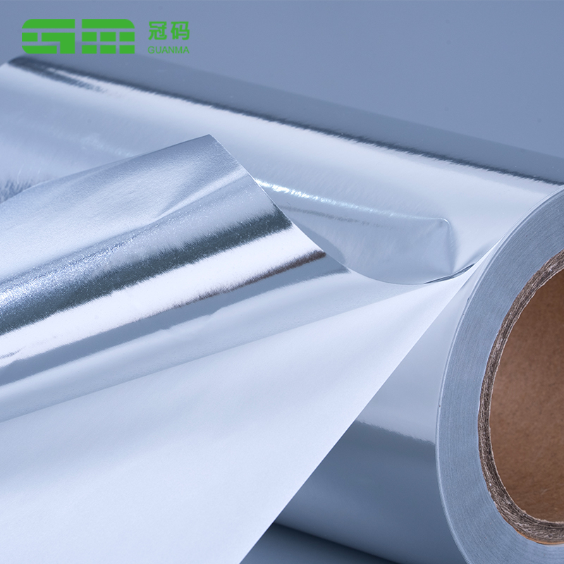 50 mikrona sjajna srebrna PP samoljepljiva velika rola papira s ljepilom za gume